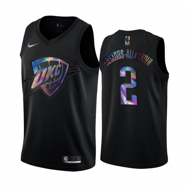 NBA Oklahoma City Thunder Trikot Shai Gilgeous-Alexander 2 Iridescent HWC Collection Swingman - Herren NBA Oklahoma City Thunder Trikot Shai Gilgeous-Alexander 2 Iridescent HWC Collection Swingman - Herren